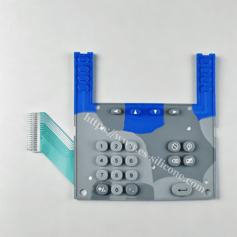 Duurzaam siliconen toetsenbord voor kantoorbezoekmachines en toegangscontrole