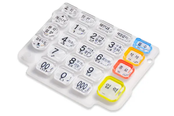 Kristallen knoppen voor financiële POS-terminals