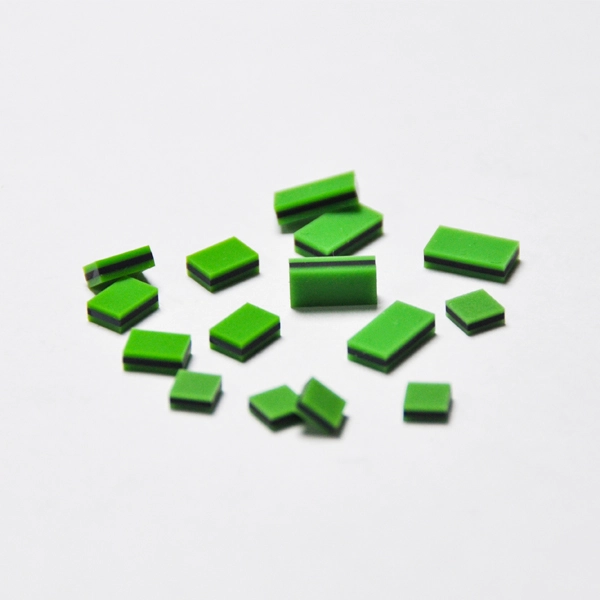 YS-type – groene geleidende zebrastrip